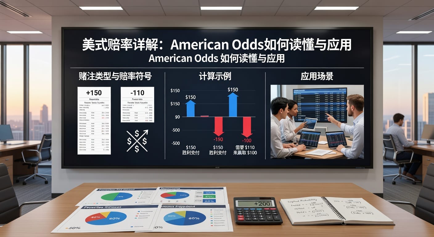 美式赔率 (American Odds) 解析：体育博彩玩家必懂的赔率体系