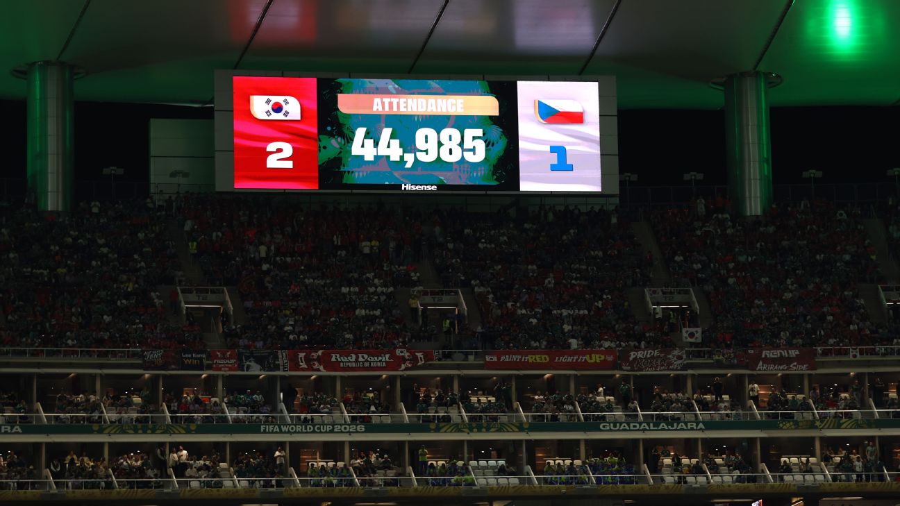 FIFA坚持瓜达拉哈拉韩捷战上座数真实 争议难消44985人数
